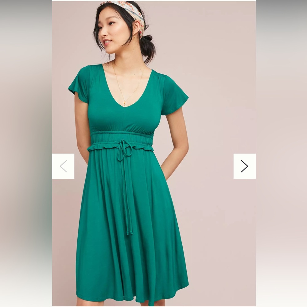 Mauve Resfeber Flutter-Sleeve Dress